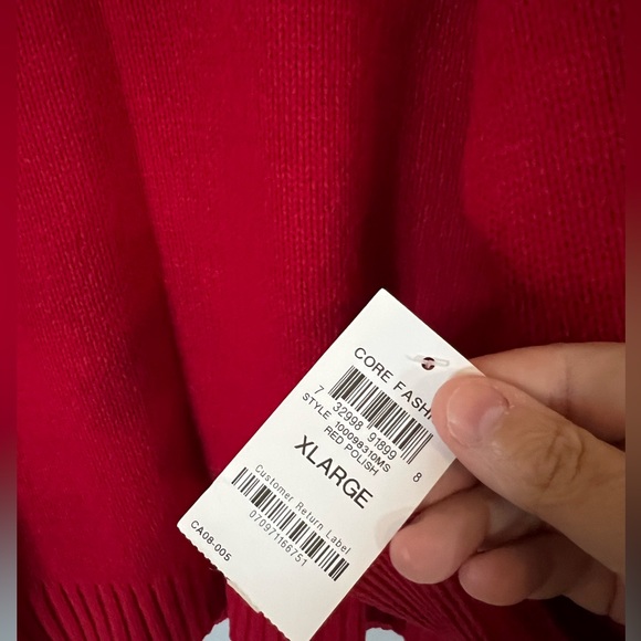 Style & Co Women's Lovely Red Sweater - Picture 5 of 8